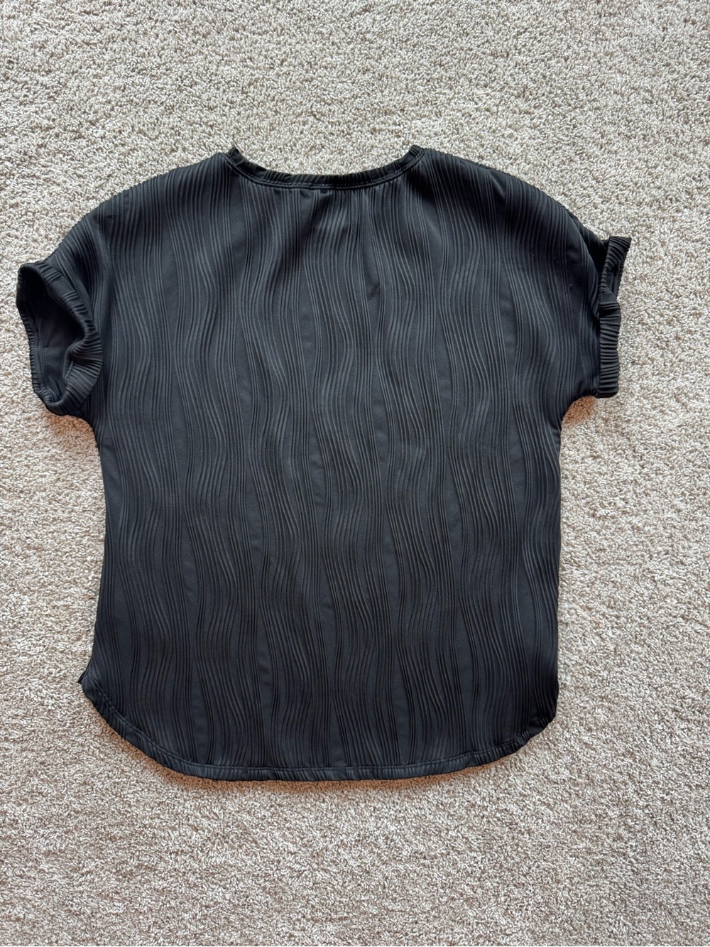Maternity Top Bundle Large Dressy Maternity Shirts Black Striped & Solid Shirt - Picture 5 of 10